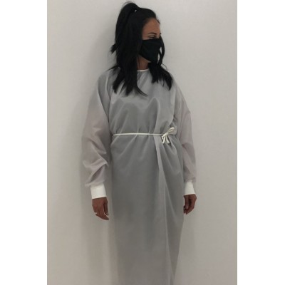 Washable Isolation Grey Gown